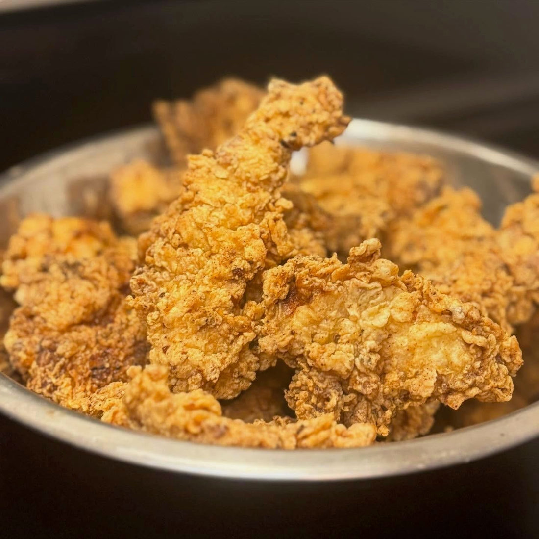 Golden Crust Theory - Buttermilk Chicken Fingers w Scorch Honey