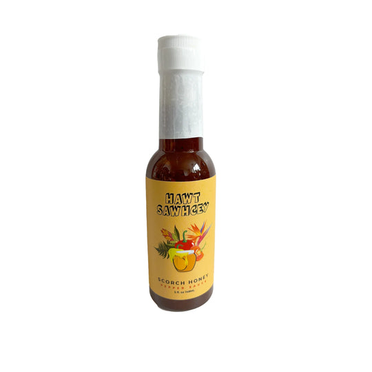 Scorch Honey Hot Sauce. Sweet & Spicy